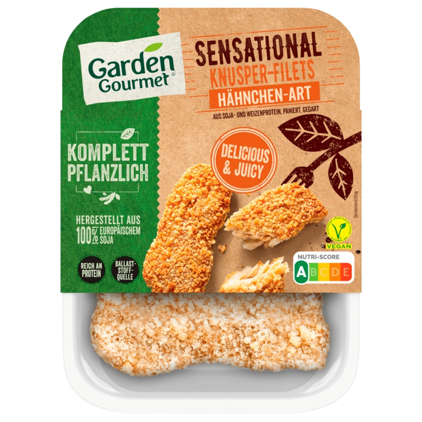Garden Gourmet Sensational Knusper-Filets Hähnchen-Art vegan 190g